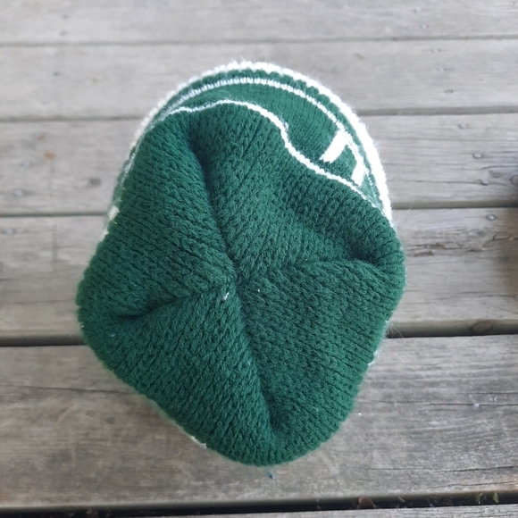 Vintage Michigan State University MSU Spartans fold over knit stocking hat - Picture 6 of 10